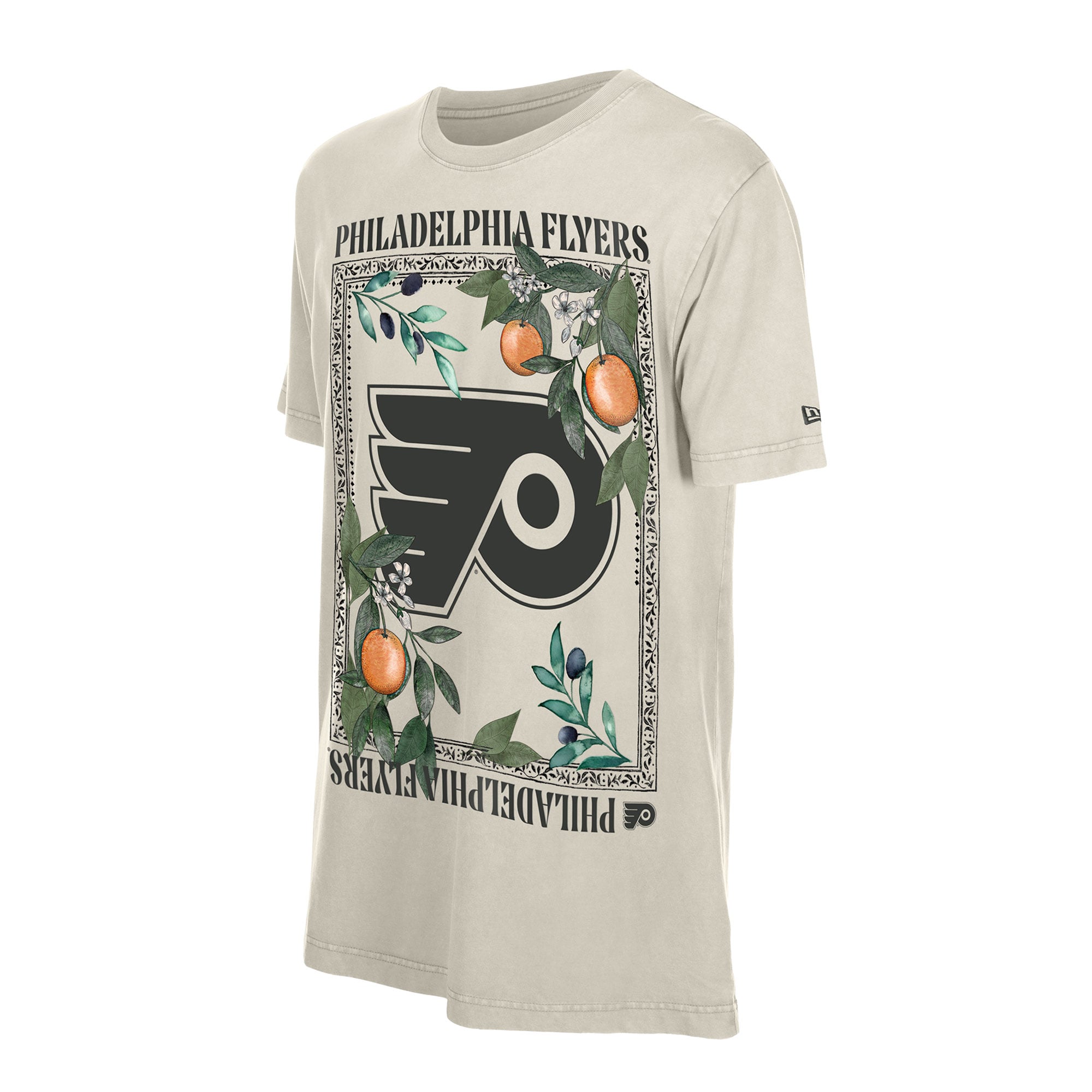 T-shirt fleuri New Era sable Philadelphia Flyers pour homme