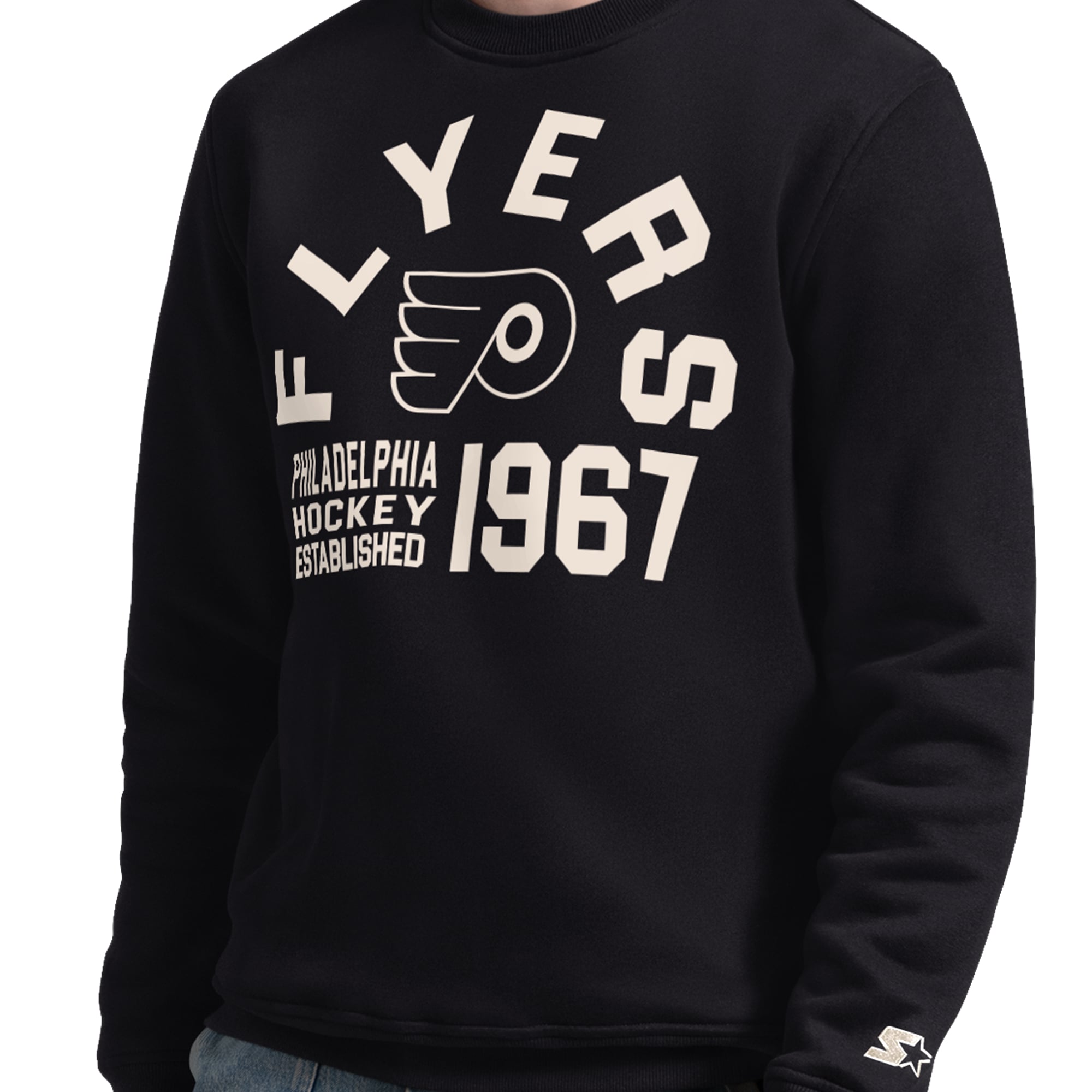 Sweat-shirt Starter noir pour homme, édition spéciale après-match des Flyers de Philadelphie