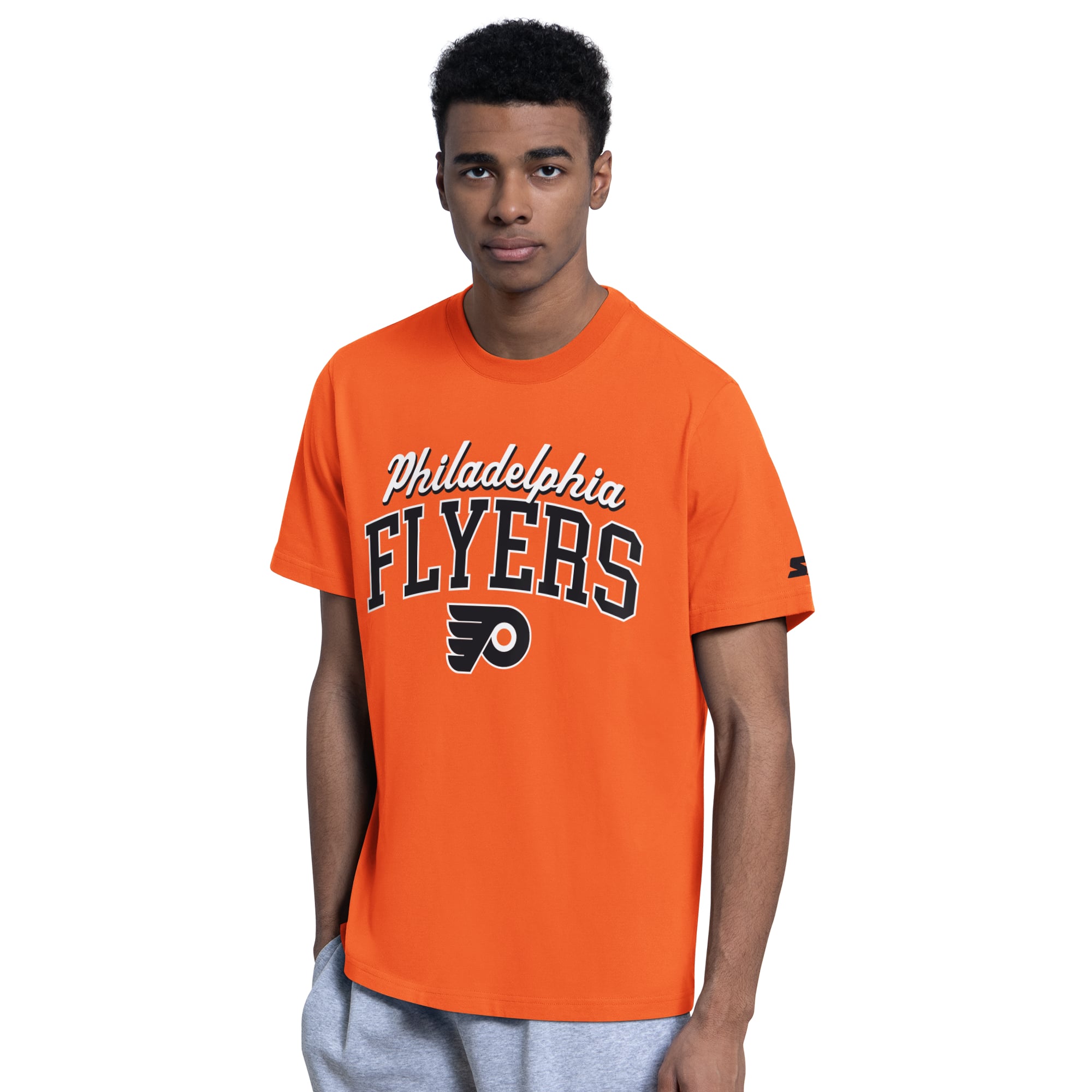 Ensemble sweat à capuche et t-shirt Starter Orange Philadelphia Flyers pour homme