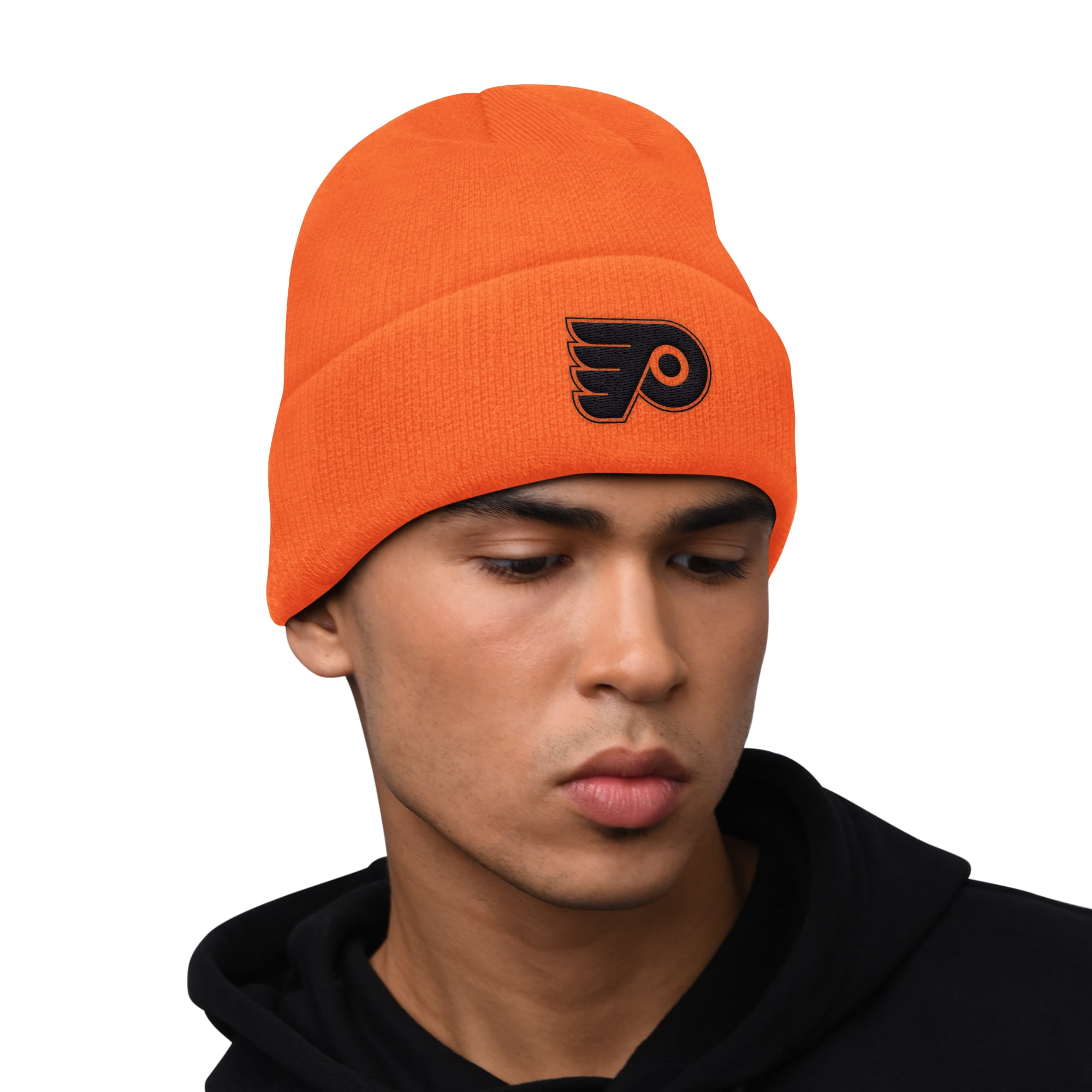 Men's Starter Orange Philadelphia Flyers Two-Pack Hoodie & Knit Hat Set