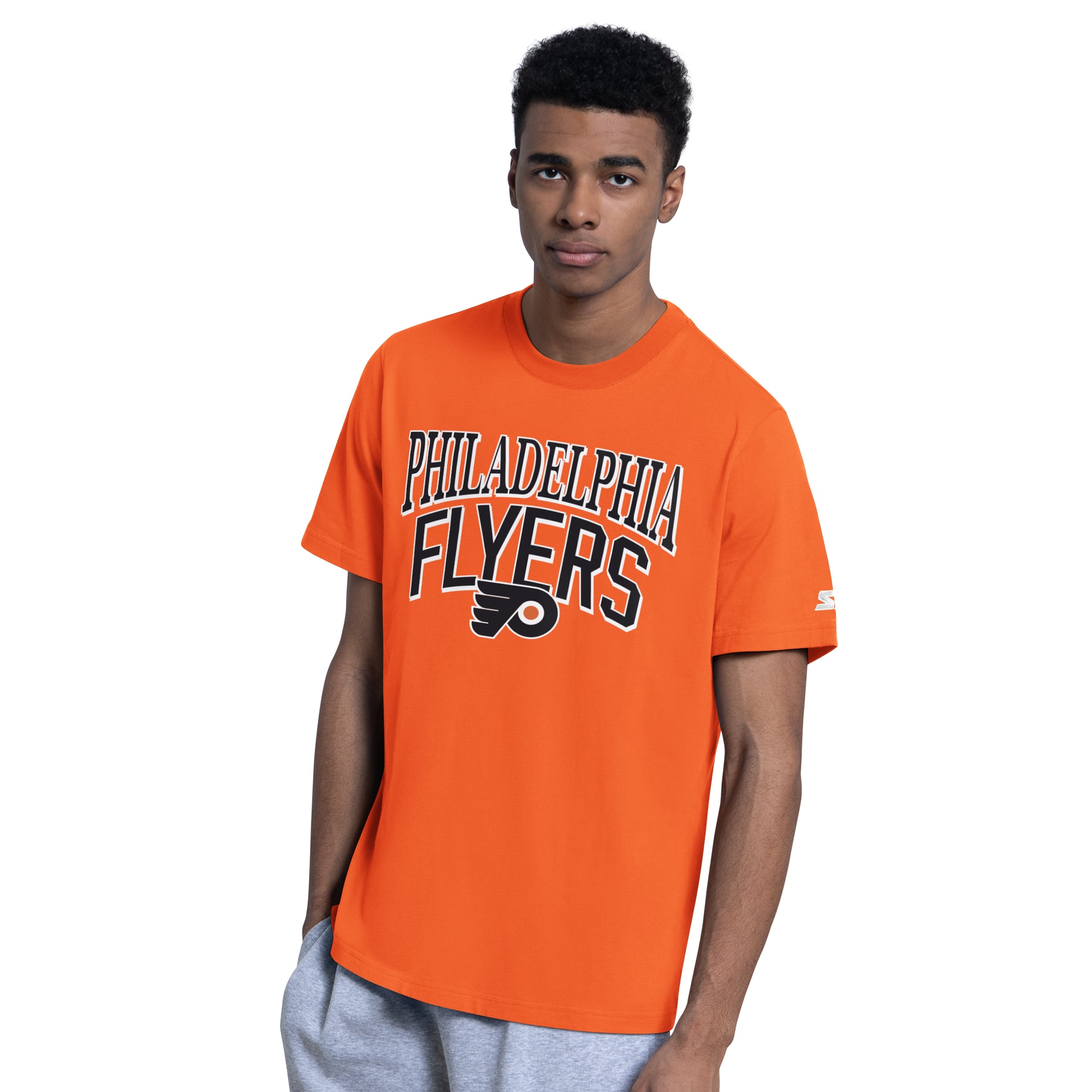 Ensemble de deux t-shirts Starter orange/gris chiné Philadelphia Flyers pour hommes
