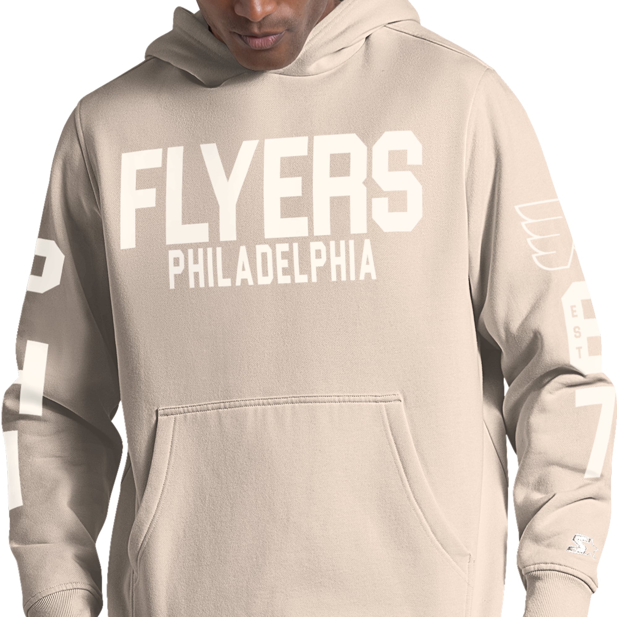 Men's Starter Tan Philadelphia Flyers Locker Room Hoodie