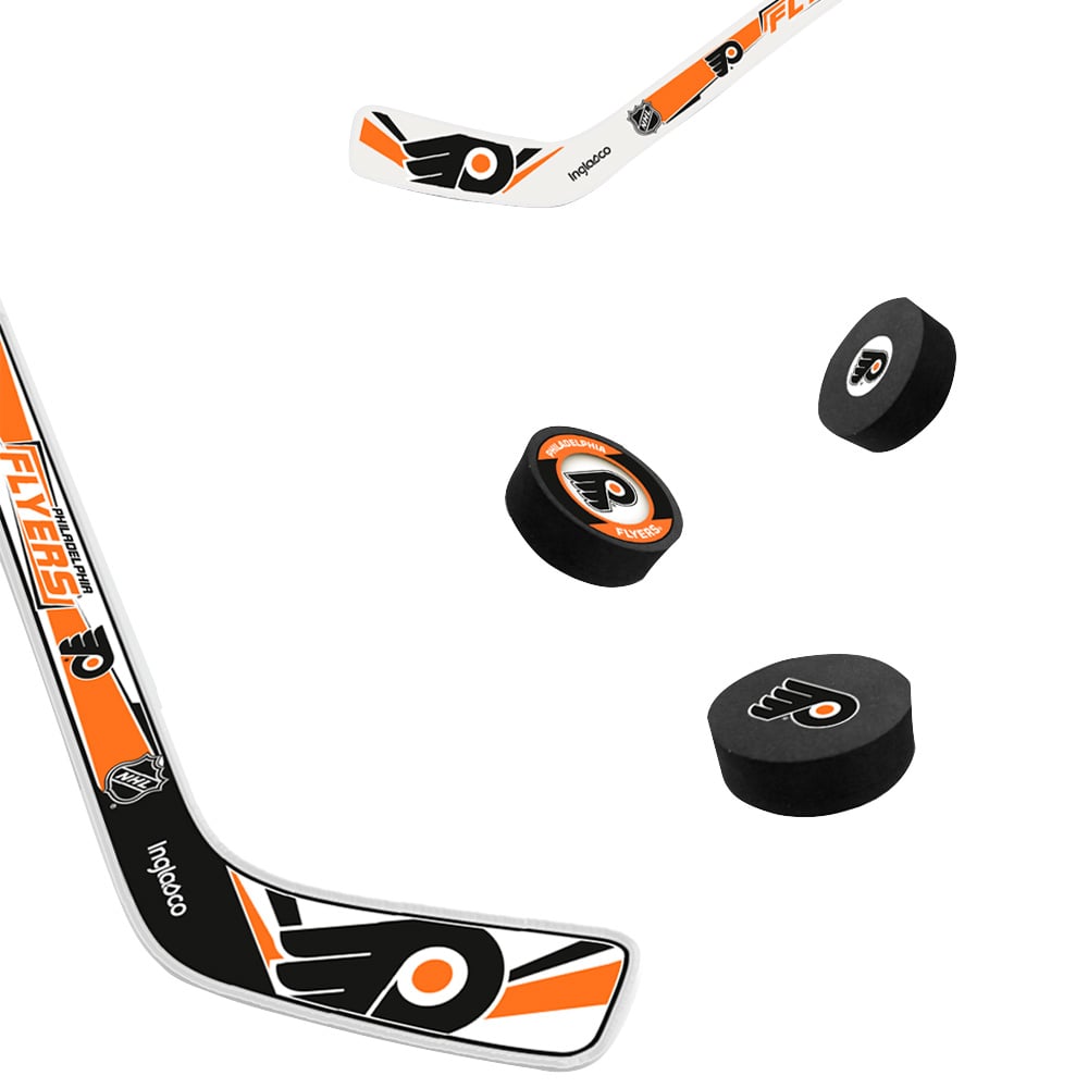 The Sports Vault Philadelphia Flyers Mini Hockey Stick & Foam Puck Eight-Piece Set