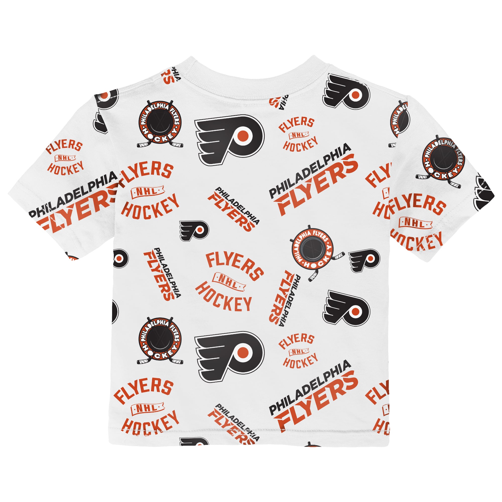 T-shirt blanc à imprimé intégral Philadelphia Flyers pour tout-petit Outerstuff