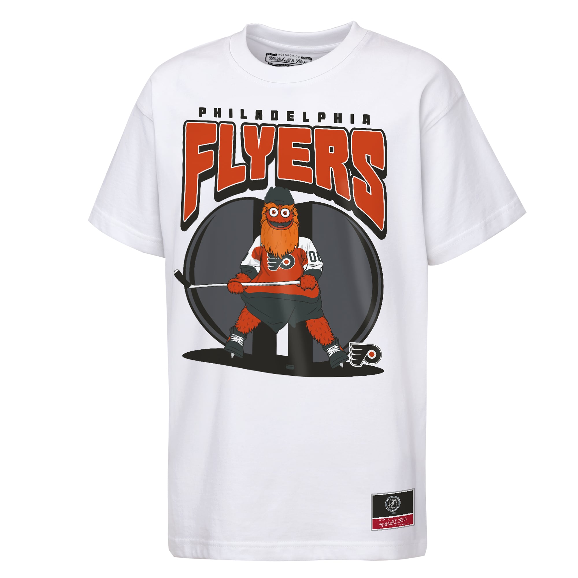 Youth Mitchell & Ness White Philadelphia Flyers Mascot Mania T-Shirt