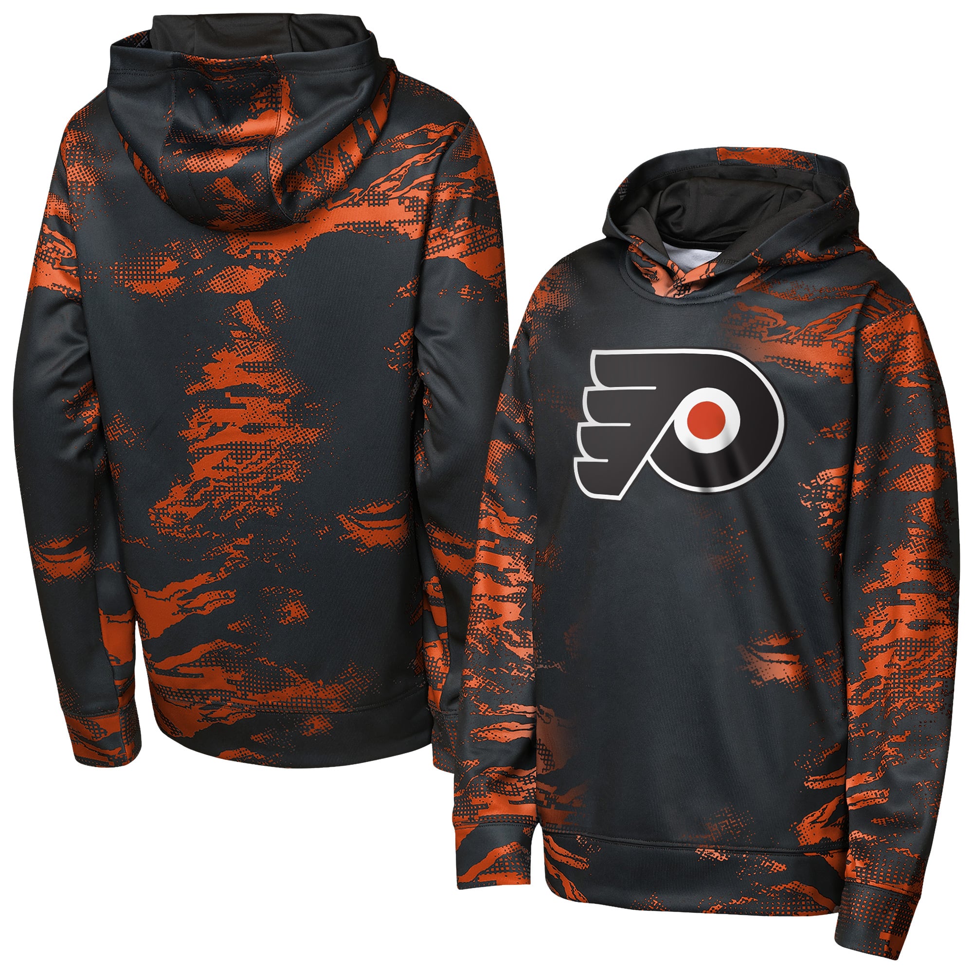 Sweat à capuche noir Youth Outerstuff Philadelphia Flyers Team Dynamics