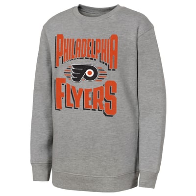 Youth Philadelphia Flyers Outerstuff Gray Jet Stream Sweatshirt