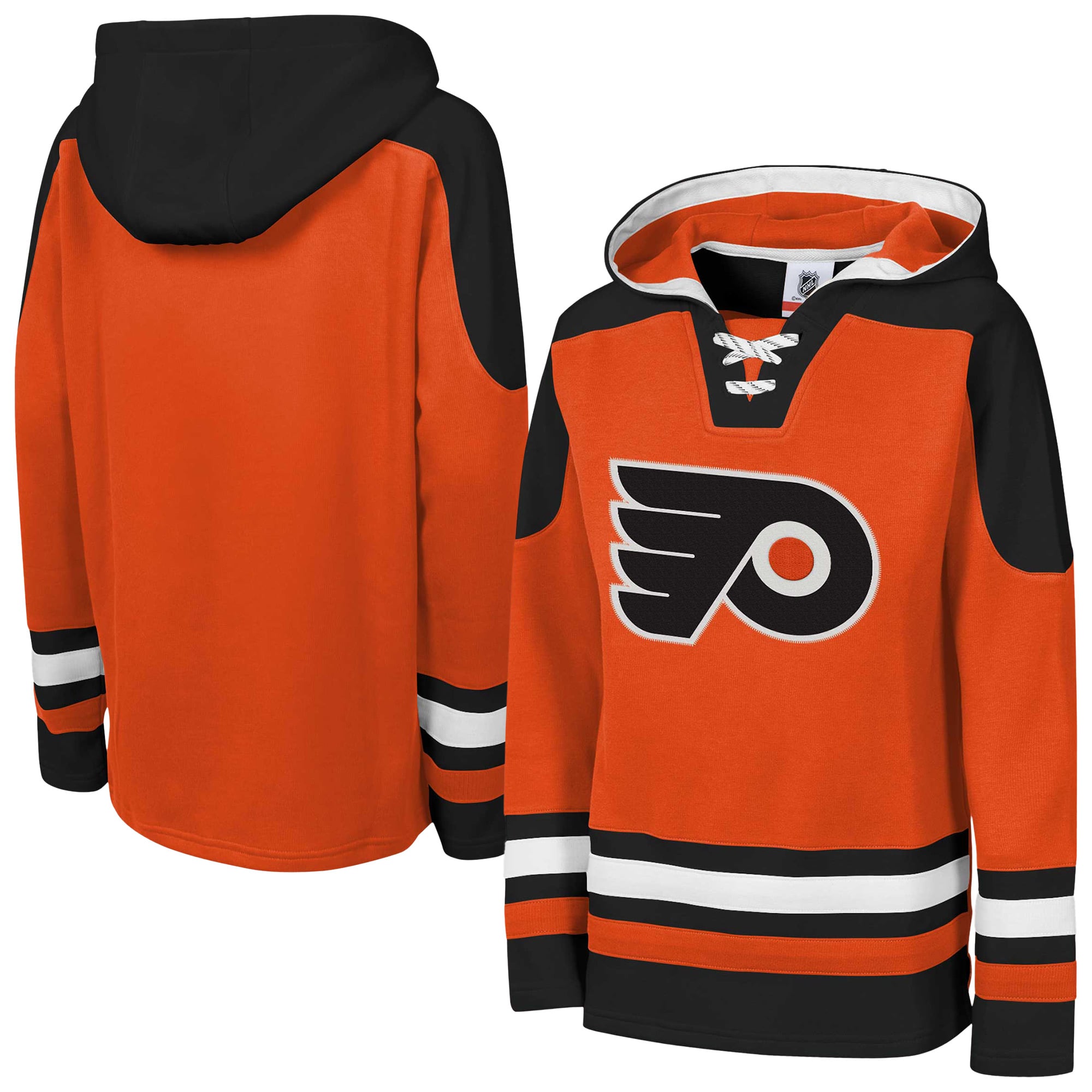 Sweat à capuche raglan domicile Youth Outerstuff orange Philadelphia Flyers Ageless Must Have