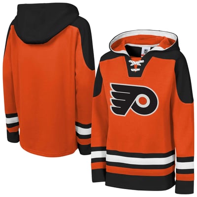Philadelphia Flyers Outerstuff Youth Ageless Must Have Home Raglan V-Neck Hoodie - Orange