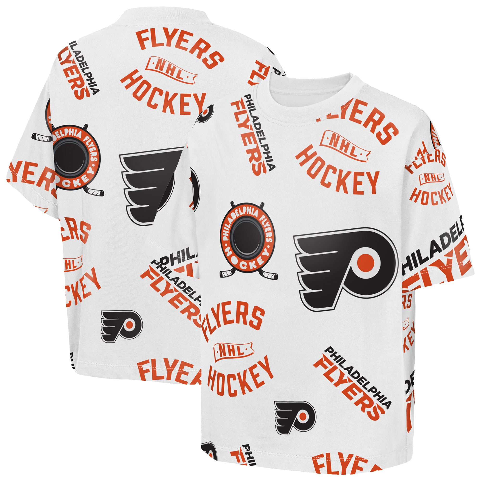 T-shirt blanc Youth Outerstuff Philadelphia Flyers Unstoppable Elevable
