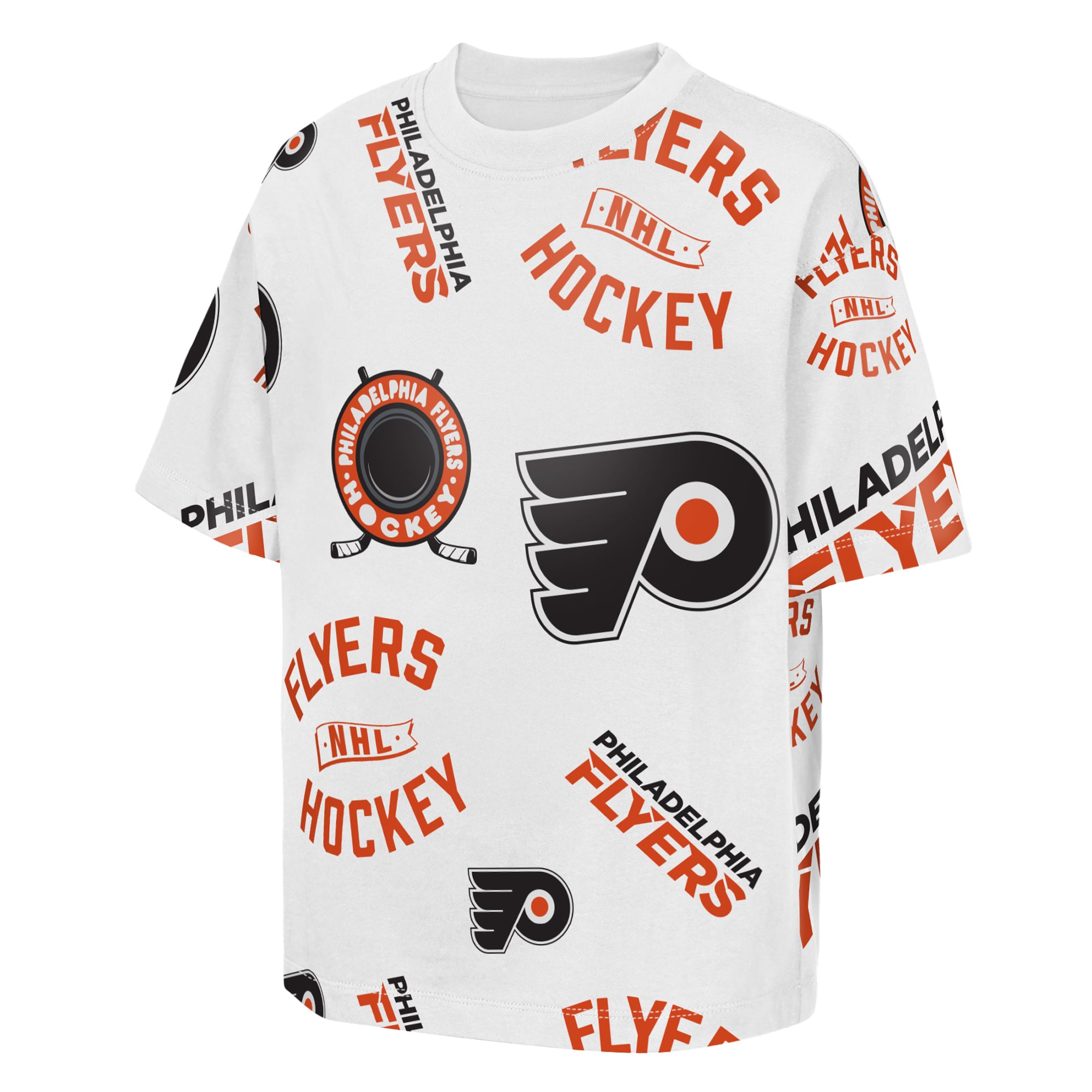 T-shirt blanc Youth Outerstuff Philadelphia Flyers Unstoppable Elevable