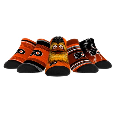  Philadelphia Flyers Rock Em Youth Super Fan Five-Pack Low-Cut Socks Set - 