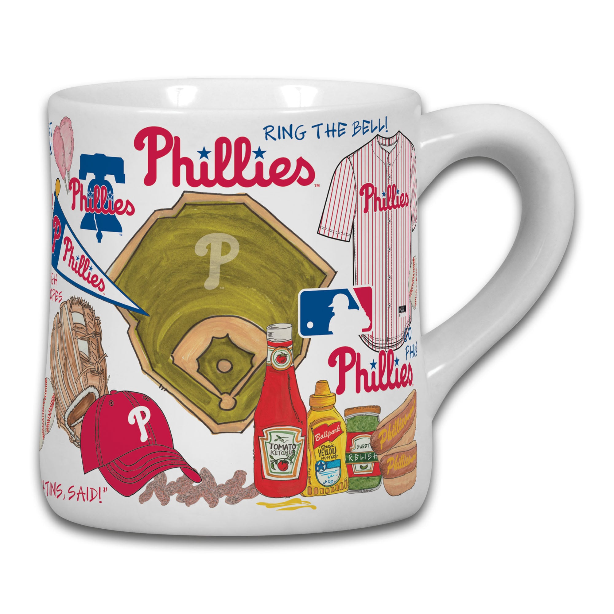 Tasse en céramique avec icône des Philadelphia Phillies de 20 oz