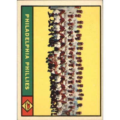 1961 Topps #491 Philadelphia Phillies TC