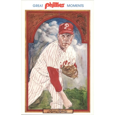1983 Phillies Postcards Great Moments #8 Robin Roberts