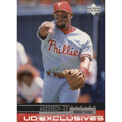 2000 Upper Deck Exclusives Silver #195 Marlon Anderson