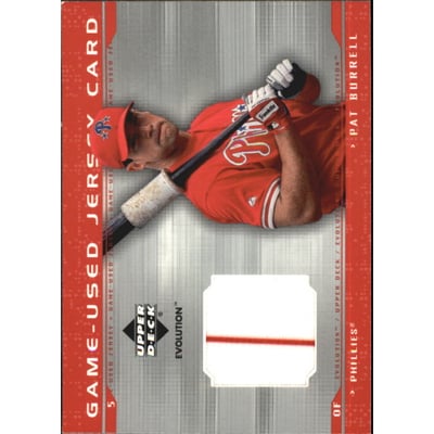 2001 Upper Deck Evolution Game Jersey #JPB Pat Burrell