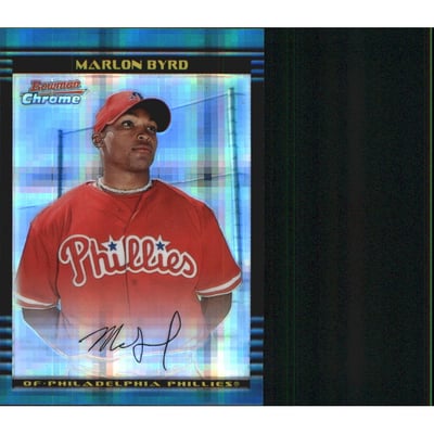 2002 Bowman Chrome X-Fractors #141 Marlon Byrd