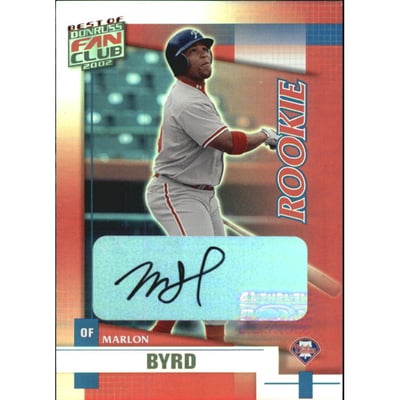 2002 Donruss Best of Fan Club Autographs #232 Marlon Byrd/475*