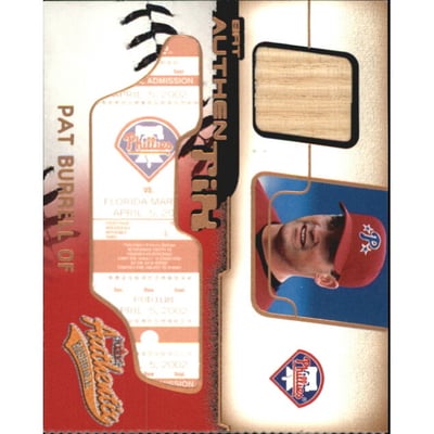 2002 Fleer Authentix Bat AuthenTIX #BAPB Pat Burrell SP/468