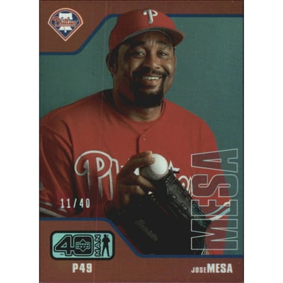 2002 Upper Deck 40-Man Electric Rainbow #877 Jose Mesa