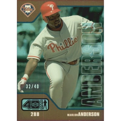 2002 Upper Deck 40-Man Electric Rainbow #897 Marlon Anderson