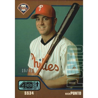 2002 Upper Deck 40-Man Electric Rainbow #905 Nick Punto