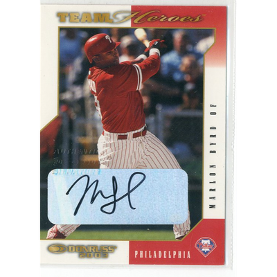 2003 Donruss Team Heroes Autographs #387 Marlon Byrd/200