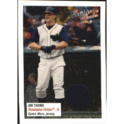 2003 Fleer Double Header Flip Card Game Used #JT Jim Thome Jsy SP/200