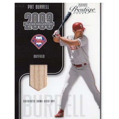 2003 Playoff Prestige Player Collection #14 Pat Burrell Bat
