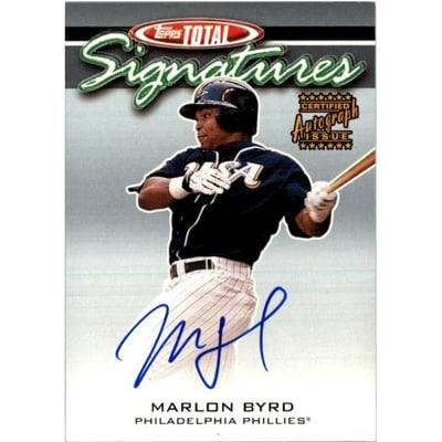 2003 Topps Total Signatures #TSMB Marlon Byrd