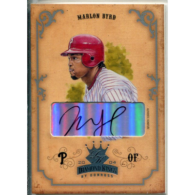 2004 Diamond Kings DK Signatures Silver #26 Marlon Byrd/100