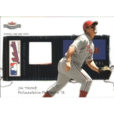 2004 Fleer Patchworks Licensed Apparel #JT Jim Thome