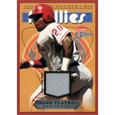 2004 Fleer Platinum Nameplates Team #MB Marlon Byrd/470