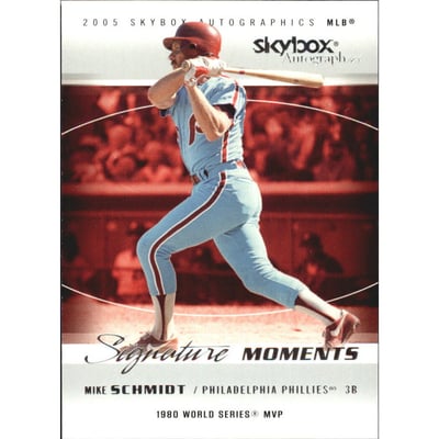 2005 SkyBox Autographics Signature Moments #9 Mike Schmidt