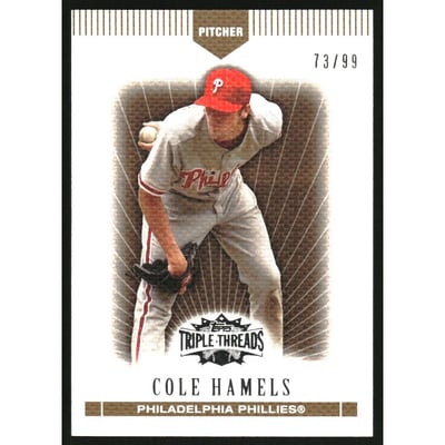 2007 Topps Triple Threads Gold #83 Cole Hamels