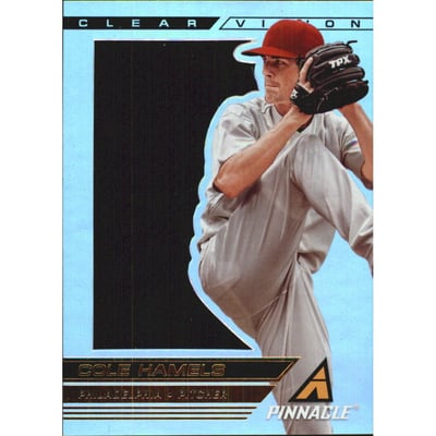 2013 Pinnacle Clear Vision Pitching Win #13 Cole Hamels