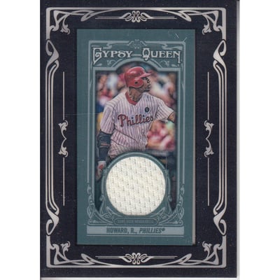 2013 Topps Gypsy Queen Framed Mini Relics #RHO Ryan Howard