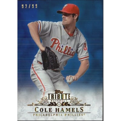 2013 Topps Tribute Blue #71 Cole Hamels