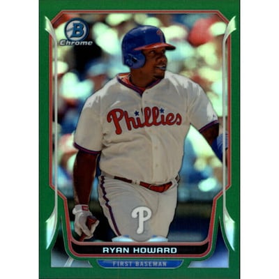 2014 Bowman Chrome Green Refractors #122 Ryan Howard