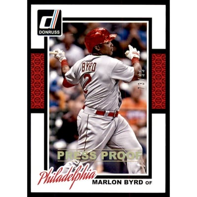 2014 Donruss Press Proofs Gold #151 Marlon Byrd