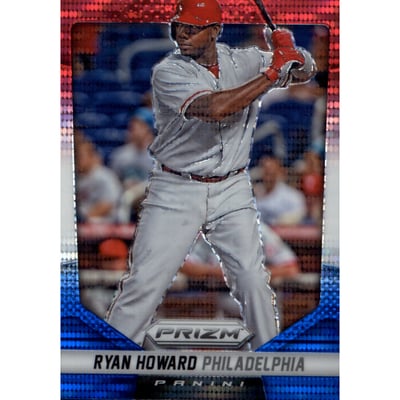 2014 Panini Prizm Prizms Red White and Blue Pulsar #17 Ryan Howard
