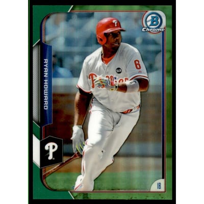 2015 Bowman Chrome Green Refractors #18 Ryan Howard