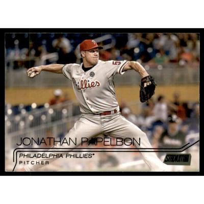 2015 Stadium Club Black #96 Jonathan Papelbon