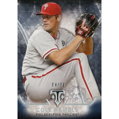 2015 Topps Triple Threads Onyx #39 Cole Hamels