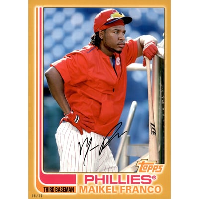 2017 Topps Archives 5x7 Gold #156 Maikel Franco