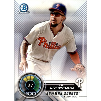 2018 Bowman Chrome 5x7 Scouts Top 100 #BTP37 J.P. Crawford