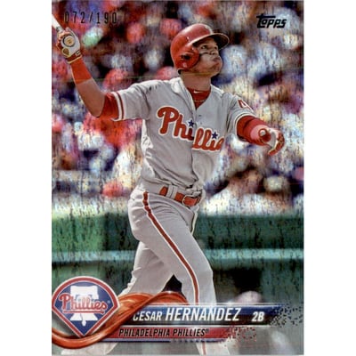 2018 Topps Factory Set Foilboard #26 Cesar Hernandez