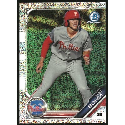 2019 Bowman Chrome Draft Sparkle Refractors #BDC162 Alec Bohm