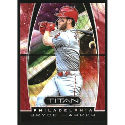 2019 Panini Titan Ruby Wave #9 Bryce Harper